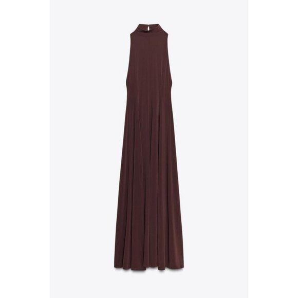 ZARA LONG BACKLESS DRESS - Picture 4 of 6